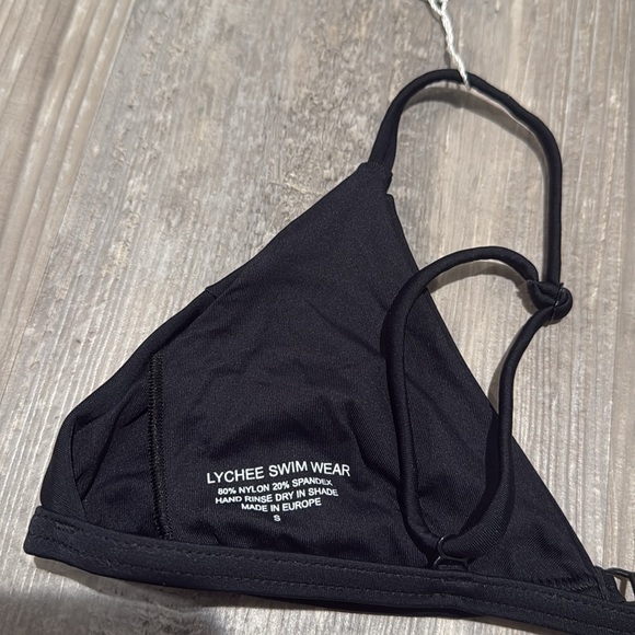 42. Lychee Swimwear Black Traingle Bikini Top - Picture 5 of 5